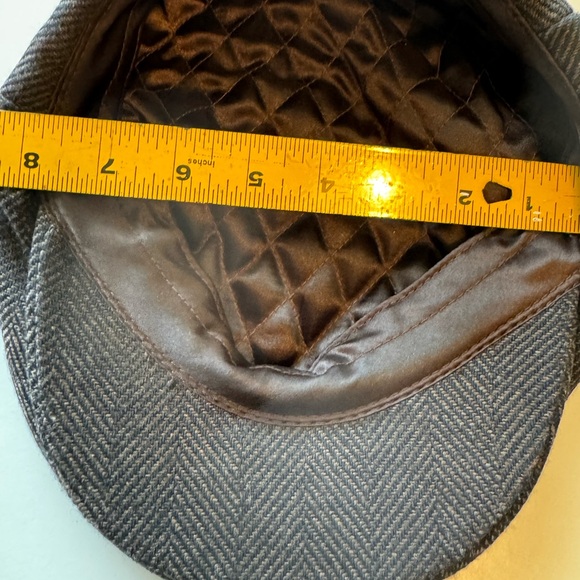 Vintage High End Gray Tweed Pattern Wool SCALA Men’s S Cabby Hat Rare - Picture 11 of 11